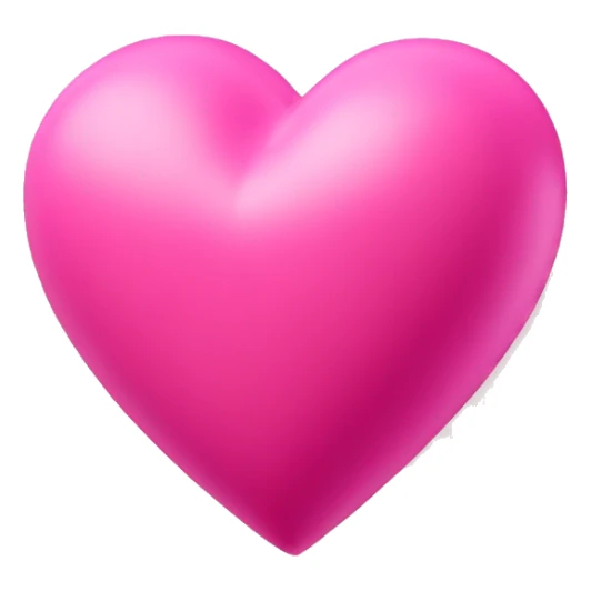 3D pink heart  sticker