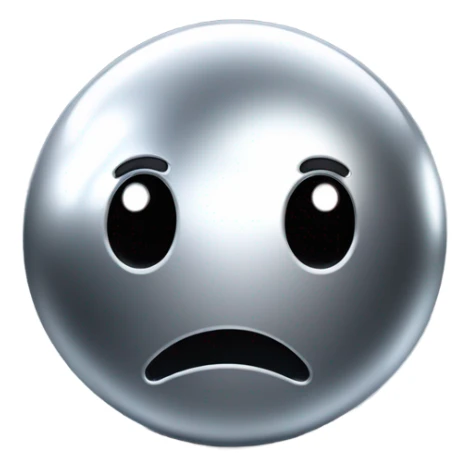 shiny metal ball that has the smooth, reflective surface of steel, with Kirby-style eyes—those simple, oval, black eyes with a white highlight, giving it a cute and expressive look. Now, this metal ball has four car wheels attached to it sticker