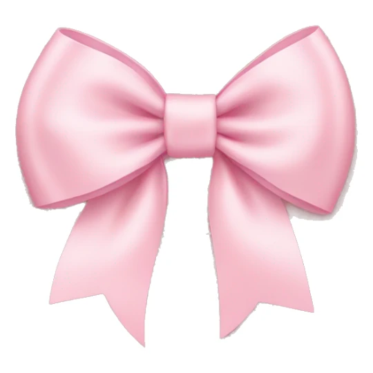light pink bow on light pink bow sticker