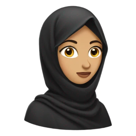 Girl with niqab  sticker