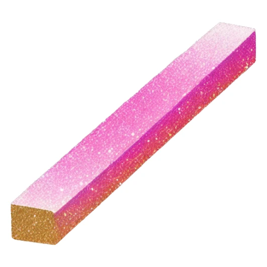 Pink ombre balance beam with glitter  sticker