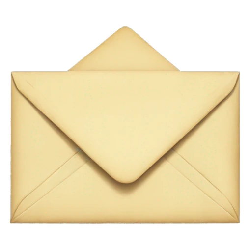 Vintage envelope sticker