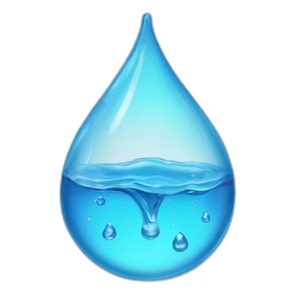 water drop inside of a pair of brackets sticker