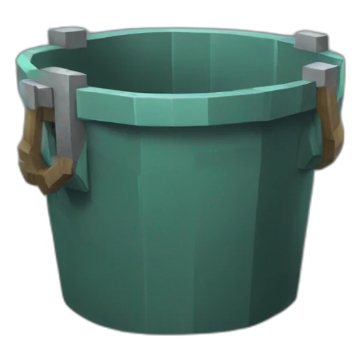 Minecraft bucket sticker