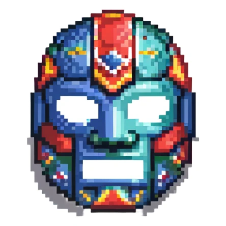 luchador wrestling mask sticker