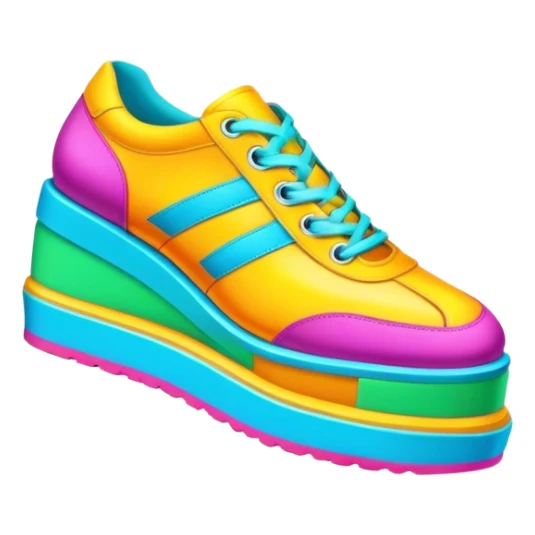 90’s spice girl platform shoes sticker