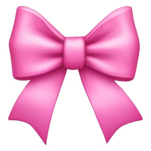 Pink bow sticker