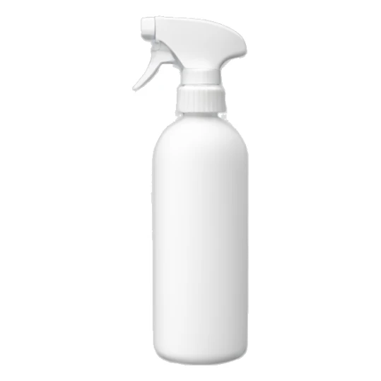 white spray bottle sticker