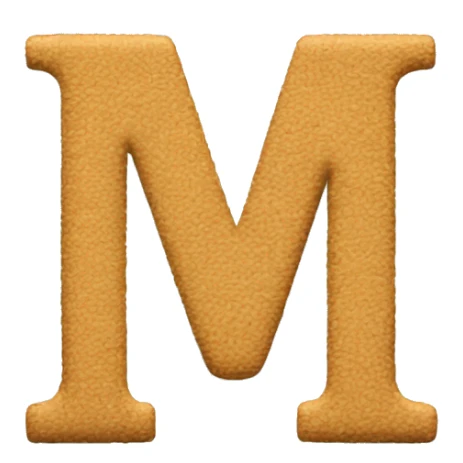 Letter M with shape of unlimited symbol sticker