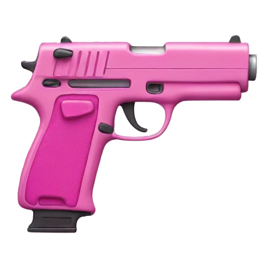 pink gun sticker