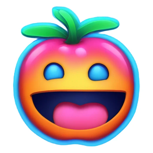 Juicy booty neon sign style sticker