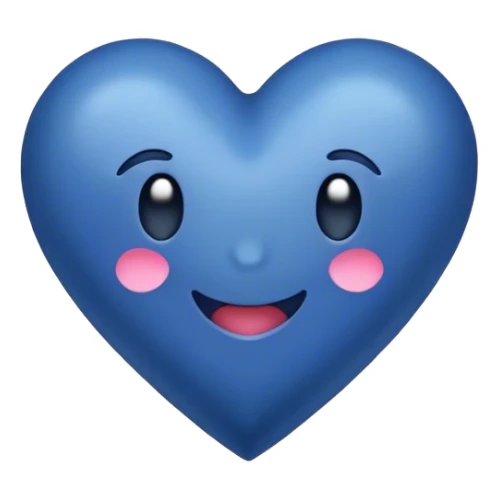 Dark blue heart with Have a Good Day in the middle sticker