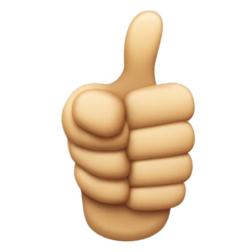 thumbs up emoji write Despachante Biazon inside sticker