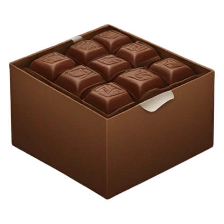 box of chocolates sticker
