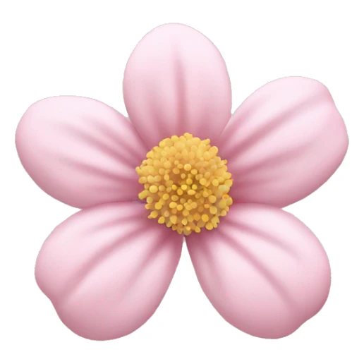 Pastel pink flower  sticker