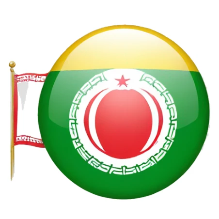 Flag of Iran lion and sun sticker