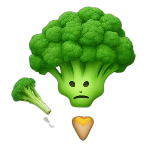 Person Smoking, love heart broccoli,  420 sticker