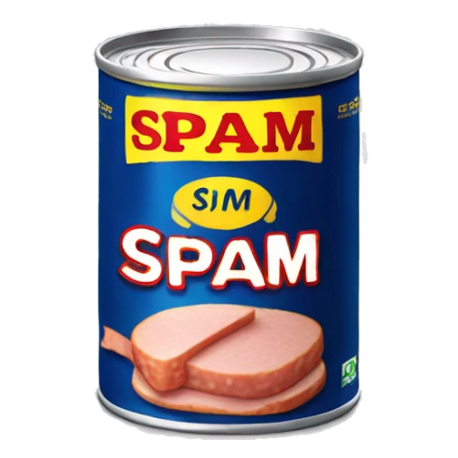 Can of spam sticker