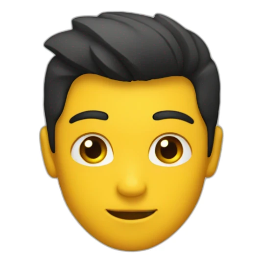 corazón de dos colores negro y amarillo sticker