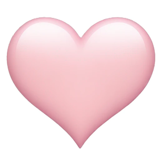 light pink heart  sticker