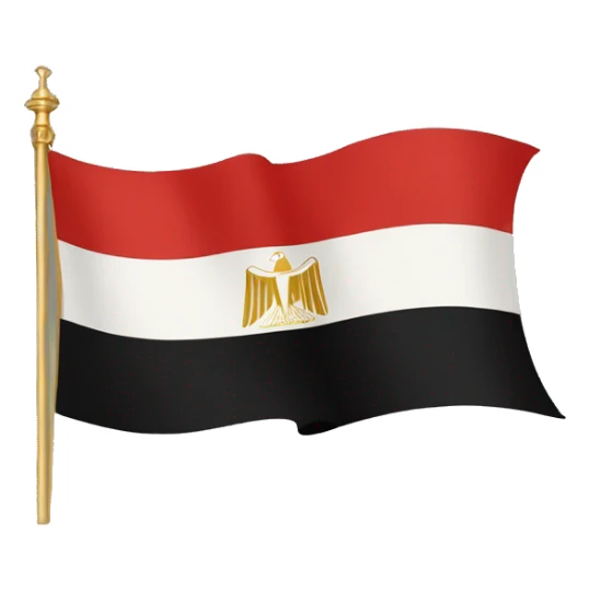 Flag of Egypt in the royal era sticker