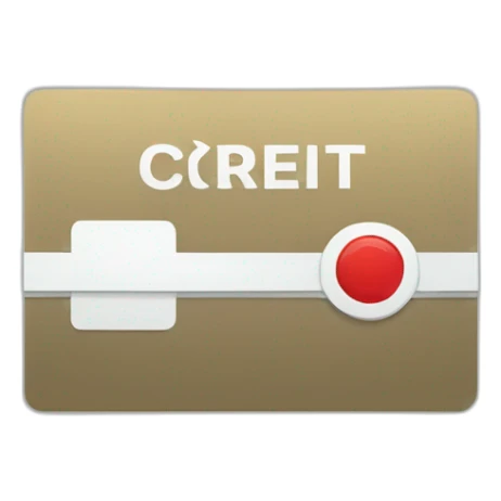 card of credit sticker