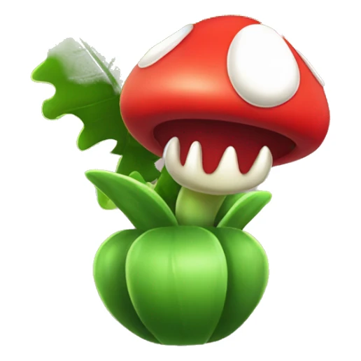 Piranha-plant-mario-game sticker