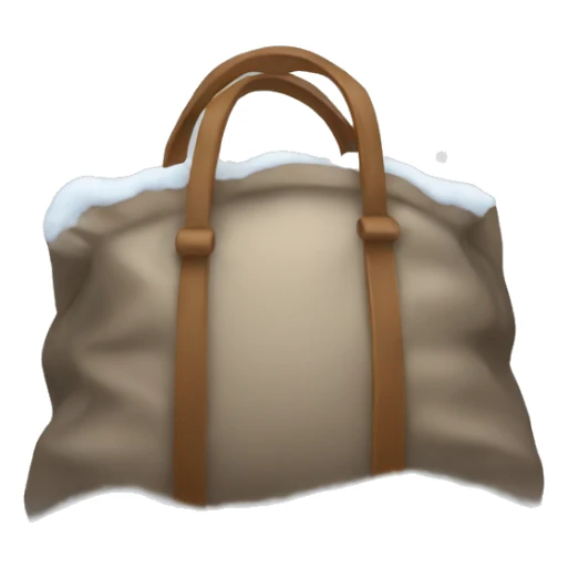 A bag in the snow sticker