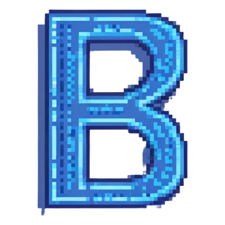 modern CSE logo, stylized CSE letters with digital pixel effect, blue and white sticker
