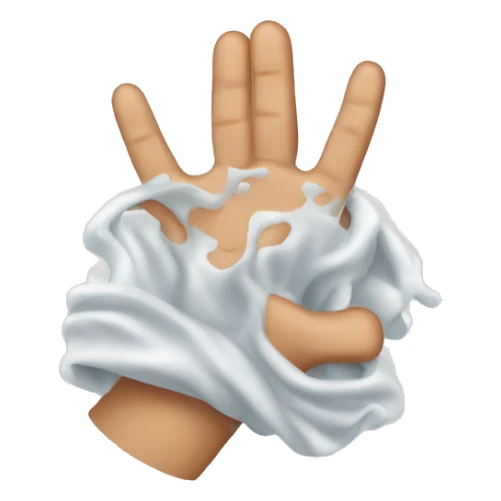Create a emojis that illustrate of washin and drying your hands sticker