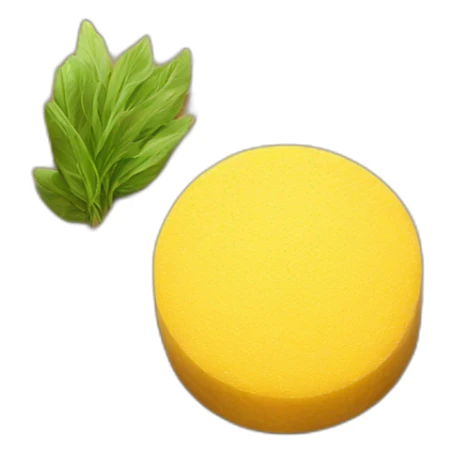 italian food called polenta on wooden plate sticker
