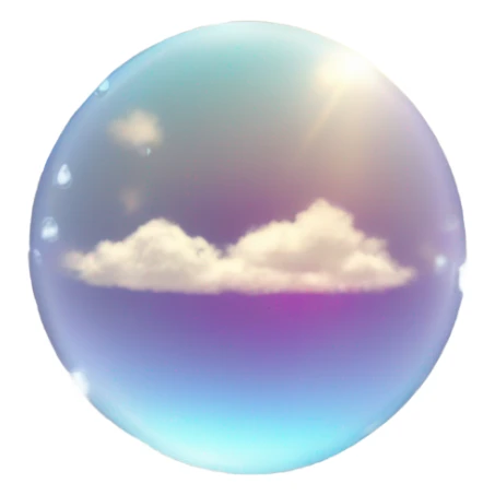 Polaroid of a halo in the clouds sticker