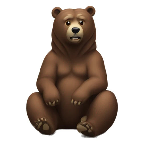 Kola bear on top of a mountain  sticker