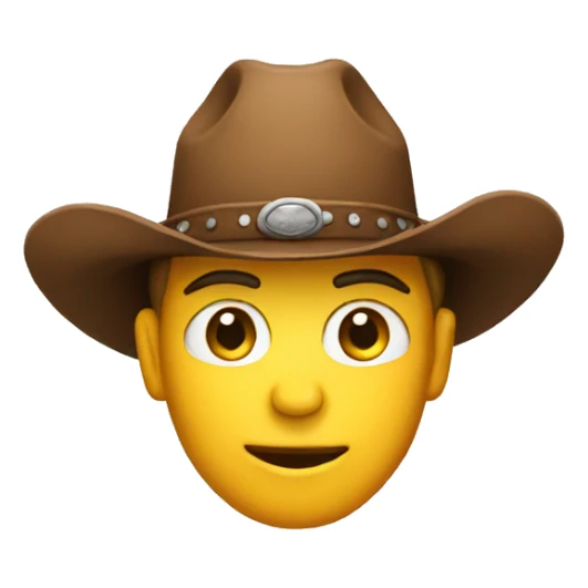 an RD2 emoji with an hat cowboy sticker