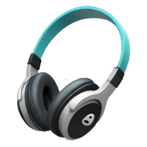 3d headphones sticker
