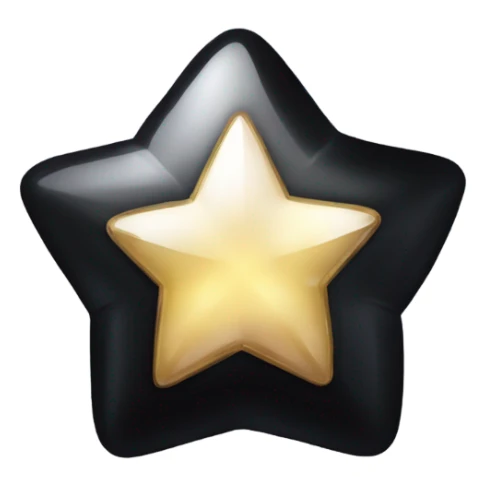 Black shiny jewel but 3 stars sticker