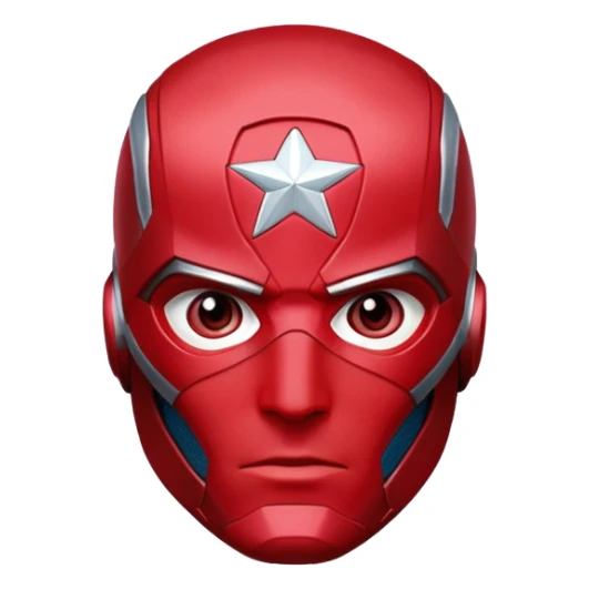 Vision marvel, red face from captain america: civil war sticker