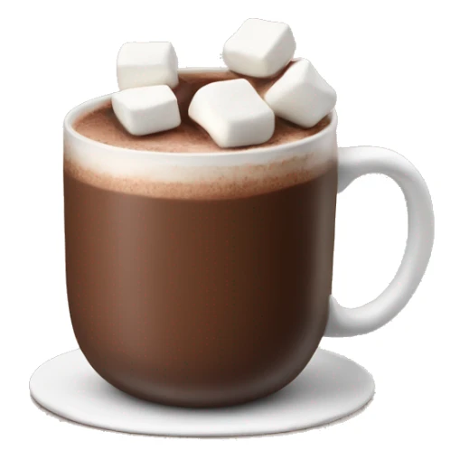 Hot chocolate with manchmallows sticker