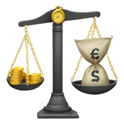 scale with money and time  sticker