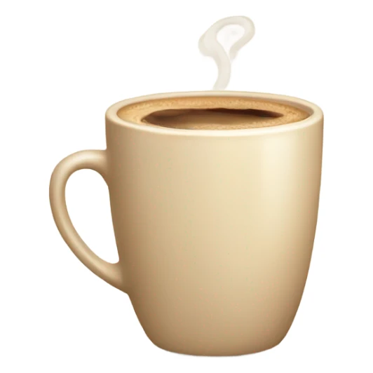 Aesthetic beige cup of coffee sticker