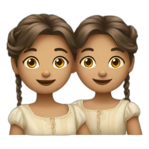 Deux fées qui font un câlin sticker