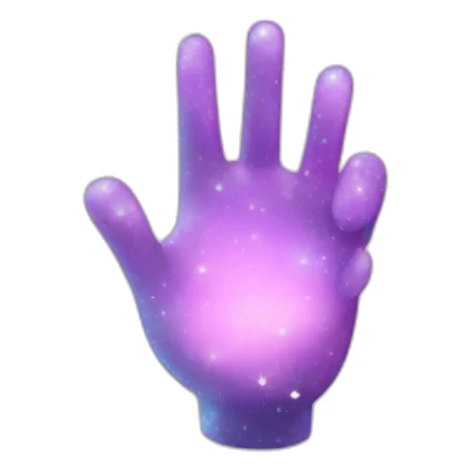 a hand holdong a ligthen sparkles sticker