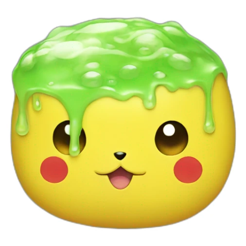 Pikachu slime sticker