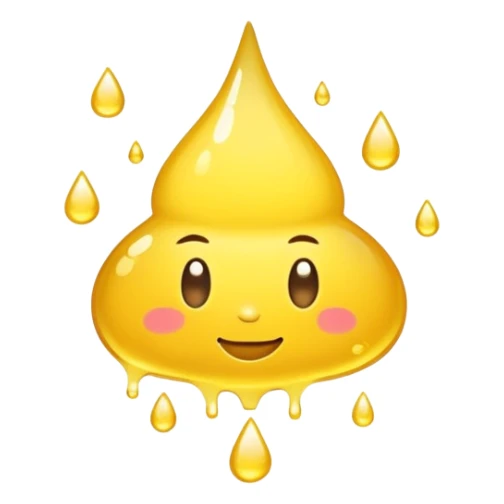 a puddle of pee without a face just a regular puddle of pee sticker