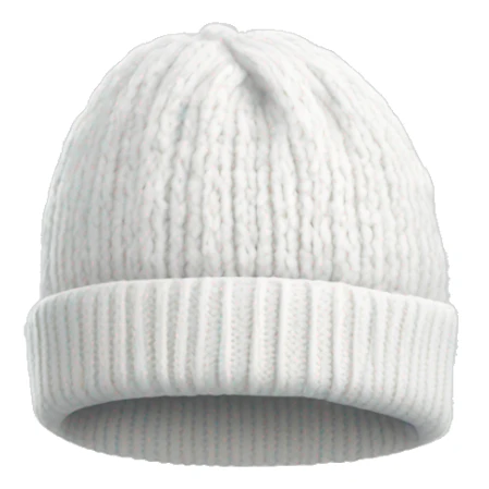 white winter beanie no person sticker