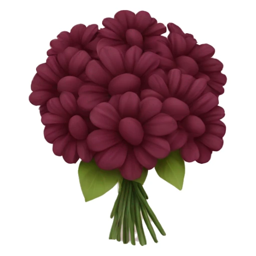 Bouquet of burgundy flowers sticker