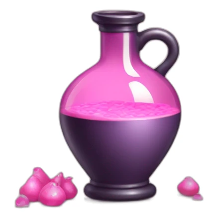 medieval potion filled with pink pale color sticker