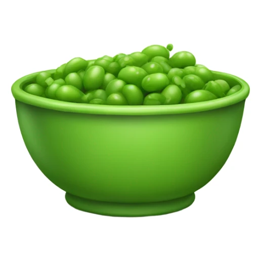 Peas in a bowl of applesauce sticker