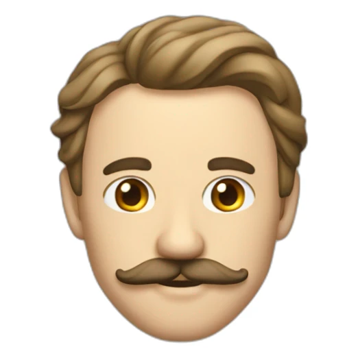 Un homme dictateur avec une petite moustache sticker