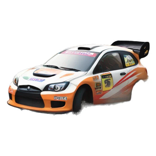 rally car burnout/ doughnut/ skid sticker